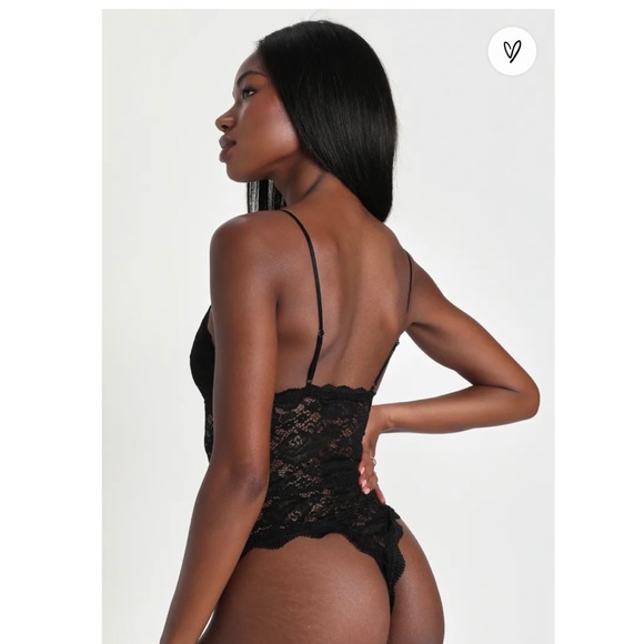Lulu’s Dedicated Black Lace Bodysuit - Picture 3 of 4